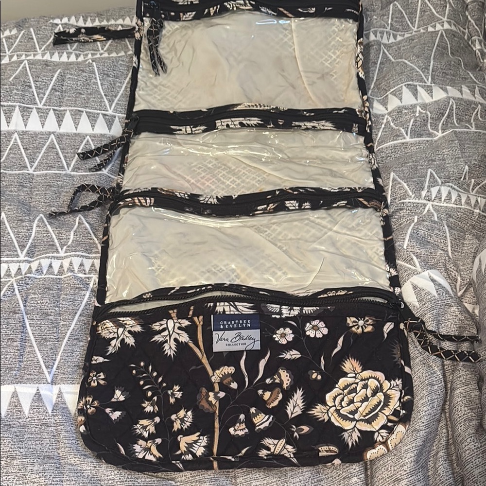 Vera Bradley Black Floral Women's accessories travel Bag